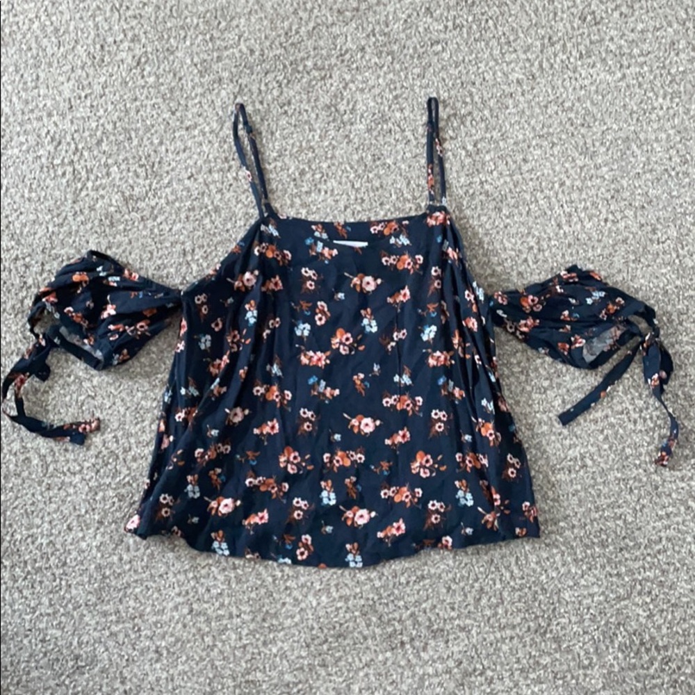 Floral off the shoulder top